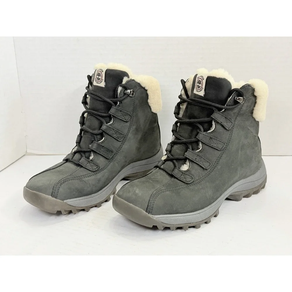 Timberland Canard Resort Women's 8.5M Black‎ Shearling Winter Hiking Boots